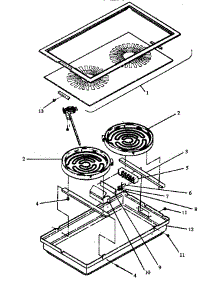 Glass-Ceramic Module parts for Amana Electric Cooktop CAKDH5E from AppliancePartsPros.com