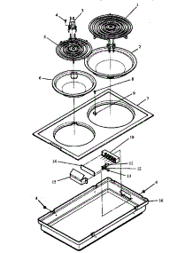 Cooktop Module (Cc1wf, Cc1ce) parts for Amana Electric Cooktop CAKDH5E from AppliancePartsPros.com