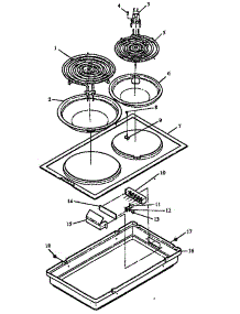 Cooktop Module (Cc1wf, Cc1ef) parts for Amana Electric Cooktop CAKDH5E from AppliancePartsPros.com