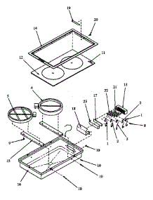 Halogen Module parts for Amana Electric Cooktop CAKDH5E from AppliancePartsPros.com