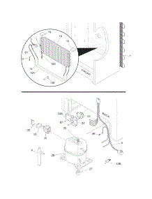 System parts for Crosley Refrigerator CALR17LW0 from AppliancePartsPros.com