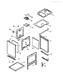 Oven Assembly parts for Amana Electric Range CARC700WW-P1142661NWW from AppliancePartsPros.com