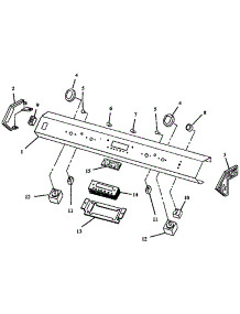 Control Panel  (Ards800e / P1131920ne) (Ards800ww / P1131920nww) (Cards800e / P1131922ne) (Cards800ww / P1131922nww) parts for Amana Electric Range CARDS800E/P1131922NE from AppliancePartsPros.com