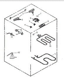 Electrical Components parts for Amana Electric Range CARDS801E-P1131932NE from AppliancePartsPros.com
