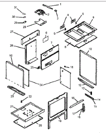 Oven Assembly parts for Amana Electric Range CARDS801WW-P1131936NWW from AppliancePartsPros.com