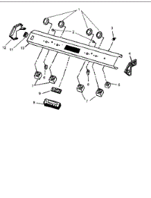 Control Panel Assembly parts for Amana Electric Range CARDS801WW-P1131936NWW from AppliancePartsPros.com