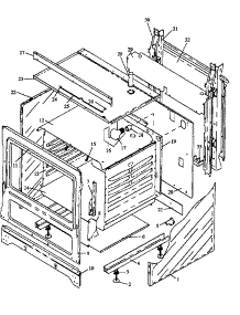 Cabinet Section parts for Amana Electric Range CARR589L/P1142469NL from AppliancePartsPros.com