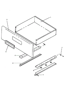 Fixed Panel & Storage Drawer Assembly parts for Amana Electric Range CARR589W/P1142453NW from AppliancePartsPros.com