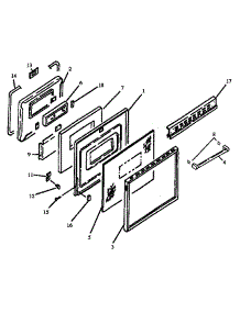 Oven Door parts for Amana Electric Range CARR629WW-P114619NWW from AppliancePartsPros.com