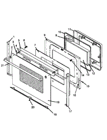 Oven Door parts for Amana Electric Range CARR630L/P1143409NL from AppliancePartsPros.com