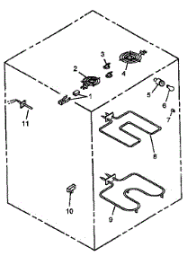 Electrical Components parts for Amana Electric Range CARR630W/P1143479NW from AppliancePartsPros.com