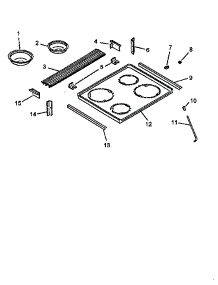 Main Top parts for Amana Electric Range CARS637E-P1130646NE from AppliancePartsPros.com