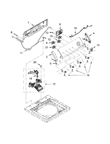 Console And Water Inlet Parts parts for Crosley Washer CAW11544EW1 from AppliancePartsPros.com