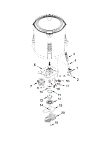 Gearcase, Motor And Pump Parts parts for Crosley Washer CAW11544EW1 from AppliancePartsPros.com