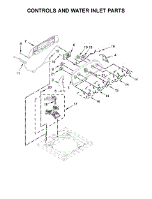Controls And Water Inlet Parts parts for Crosley Washer CAW35114GW1 from AppliancePartsPros.com