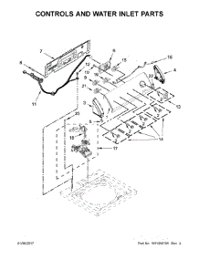Controls And Water Inlet Parts parts for Crosley Washer CAW42114GW0 from AppliancePartsPros.com
