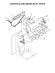 Controls And Water Inlet Parts parts for Crosley Washer CAW42114GW1 from AppliancePartsPros.com