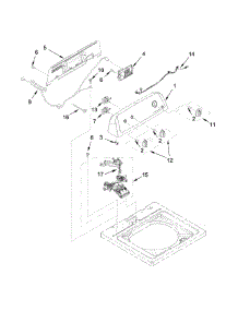 Controls And Water Inlet Parts parts for Crosley Washer CAW8350EW0 from AppliancePartsPros.com
