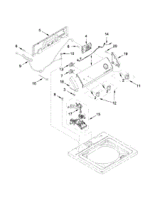 Controls And Water Inlet Parts parts for Crosley Washer CAW8350EW1 from AppliancePartsPros.com