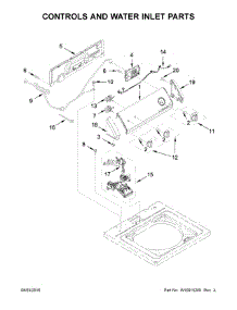 Controls And Water Inlet Parts parts for Crosley Washer CAW8350EW2 from AppliancePartsPros.com