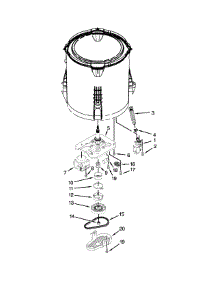 Gearcase, Motor And Pump Parts parts for Crosley Washer CAW9244DW0 from AppliancePartsPros.com