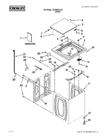 Top And Cabinet Parts parts for Crosley Washer CAW9244XQ1 from AppliancePartsPros.com