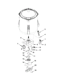 Gearcase, Motor And Pump Parts parts for Crosley Washer CAW9352EW1 from AppliancePartsPros.com