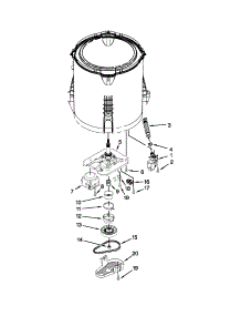 Gearcase, Motor And Pump Parts parts for Crosley Washer CAW9444BW0 from AppliancePartsPros.com