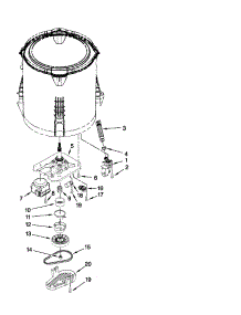 Gearcase, Motor And Pump Parts parts for Crosley Washer CAW9444XQ2 from AppliancePartsPros.com