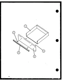 Drawer parts for Amana Electric Range CBE24CBW/P1137945NW from AppliancePartsPros.com