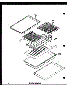 Grille Module (Cc-6 / P27271-6S) (Cc-6 / P27271-11S) parts for Amana Range CC-1/P27271-7S from AppliancePartsPros.com