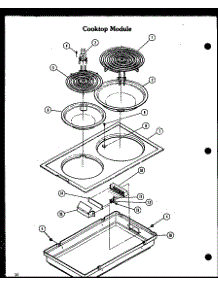 Cooktop Module (Cc-1 / P27271-1S) (Cc-1 / P27271-7S) parts for Amana Range CC-1/P27271-7S from AppliancePartsPros.com