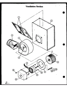 Ventilation Section (Akd-1B / P85558-2S) (Akd-1B / P85558-3S) parts for Amana Range CC-1/P27271-7S from AppliancePartsPros.com