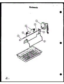Rotisserie (Cc-5 / P27271-5S) (Cc-10 / P72771-10S) parts for Amana Range CC-1/P27271-7S from AppliancePartsPros.com