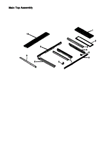 Main Top Assembly parts for Amana Electric Range CC12HRW-P1133347N from AppliancePartsPros.com