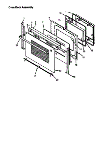 Oven Door Assembly parts for Amana Electric Range CC13E-P1133348N from AppliancePartsPros.com