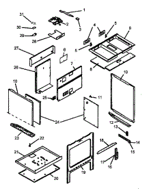 Oven Assembly (Cards801e / P1131925ne) (Cards801e / P1131932ne) (Cards801e / P1131936ne) (Cards801ww / P1131925nww) (Cards801ww / P1131932nww) (Cards801ww / P1131936nww) parts for Amana Electric Range CC13E-P1133348N from AppliancePartsPros.com
