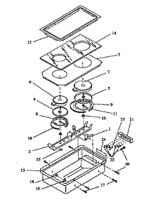 Cooktop (Cc13e / P1155203) (Cc13w / P1155204) parts for Amana Electric Range CC13E-P1155203 from AppliancePartsPros.com