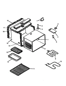 Cabinet Assembly (Cards801e / P1131925ne) (Cards801e / P1131932ne) (Cards801e / P1131936ne) (Cards801ww / P1131925nww) (Cards801ww / P1131932nww) (Cards801ww / P1131936nww) parts for Amana Electric Range CC13W/P1155203S from AppliancePartsPros.com