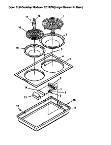 Op Coil Cookt Mod-Cc1e / W(Lar Ele In Re) (Cc1ef / P1133354n) parts for Amana Electric Range CC1EF-P1133354N from AppliancePartsPros.com