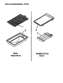 Grille And Griddle Module - Cc7ls parts for Amana Electric Range CC1EF-P1133354N from AppliancePartsPros.com