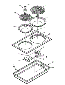 Cooktop Module Cc1e / W (Cc1e / P1155201s) (Cc1w / P1155202s) parts for Amana Range CC1W-P1155202S from AppliancePartsPros.com