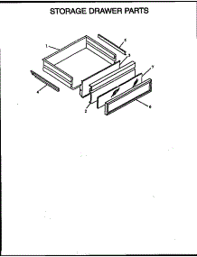 Storage Drawer Parts parts for Amana Electric Range CC24/P1133332N from AppliancePartsPros.com