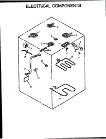 Electrical Components parts for Amana Electric Range CC24/P1133332N from AppliancePartsPros.com