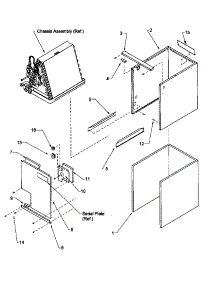 Cabinet Assembly (Cca18fcc / P1203901c) (Cca24fcc / P1203902c) (Cca30fcc / P1203903c) (Cca30fdc / P1203910c) (Cca36fcc / P1203904c) (Cca36fdc / P1203911c) (Cca42fcc / P1203905c) (Cca42fdc / P1203912c) (Cca48fcc / P1203906c) (Cca48fdc / P1203913c) (Cca54fcc / P1203907c) (Cca57f parts for Amana Air Handler CCA57FCC/P1203908C from AppliancePartsPros.com