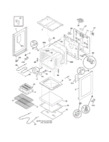 Body parts for Crosley Electric Range CCRE350GBBB from AppliancePartsPros.com