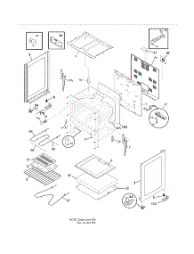 Body parts for Crosley Electric Range CCRE3530LBD from AppliancePartsPros.com