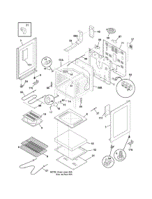 Body parts for Crosley Electric Range CCRE360GBBD from AppliancePartsPros.com