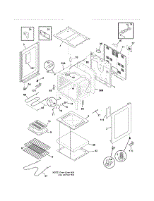 Body parts for Crosley Electric Range CCRE3860LWE from AppliancePartsPros.com
