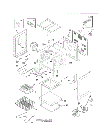 Body parts for Crosley Electric Range CCRE3860LWF from AppliancePartsPros.com
